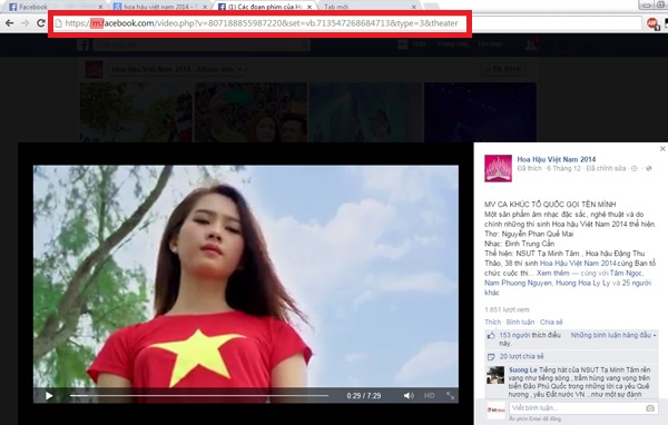 Cách tải video từ Facebook về máy tính.