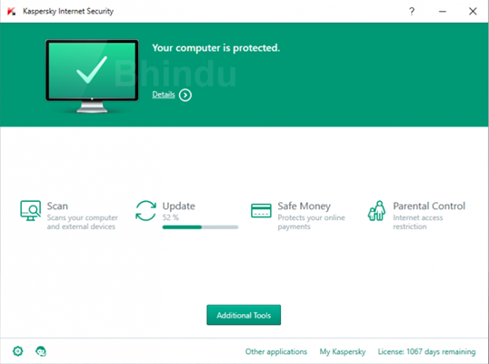 Cách chuyển Kaspersky Free từ tiếng Nga sang tiếng Anh