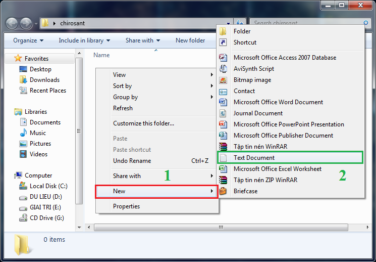 Cách đặt mật khẩu thư mục không cần dùng phần mềm.