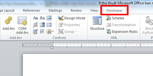 Một số thủ thuật hay cho người dùng Microsoft Office.