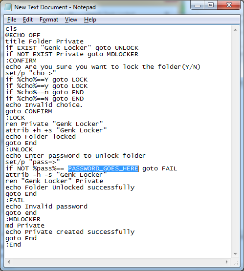 Tự tạo mật khẩu bảo vệ thư mục mà không dùng đến phần mềm