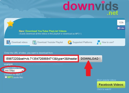 Cách tải video từ Facebook về máy tính.