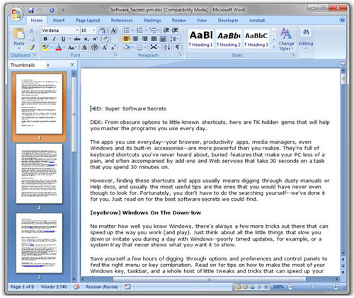 Một số thủ thuật hay cho người dùng Microsoft Office.