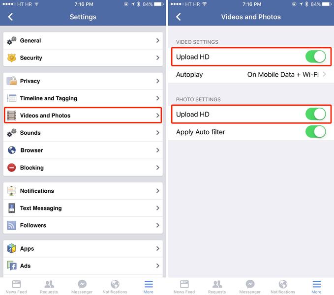 Cách upload ảnh và video chất lượng cao lên Facebook.