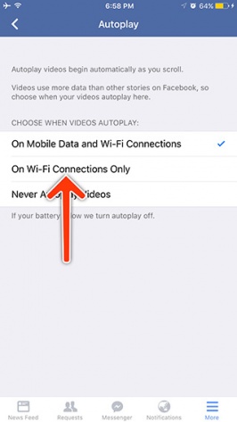 Cách tiết kiệm pin và lưu lượng dữ liệu khi sử dụng Facebook.