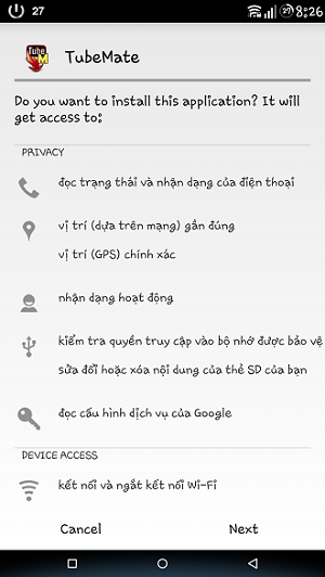 Hướng dẫn cách tải video từ Youtube về điện thoại Android.