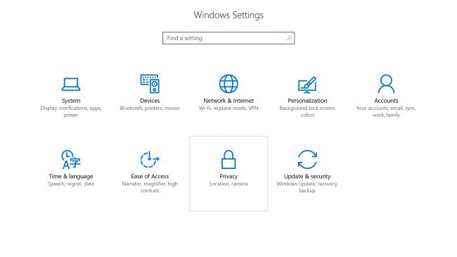 Windows 10 Setting