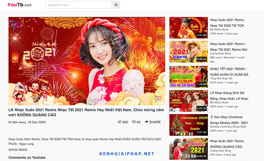 Youtb.net Giải pháp xem video youtube không chứa quảng cáo video gây khó chịu !