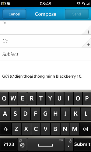 Những thủ thuật thú vị với bàn phím của BlackBerry Z10
