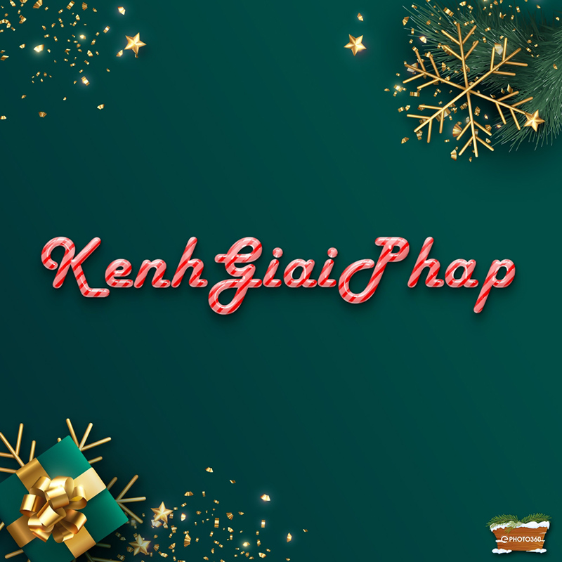 Hướng dẫn tạo các  hiệu ứng chữ giáng sinh 3D đẹp lung linh bằng công cụ online