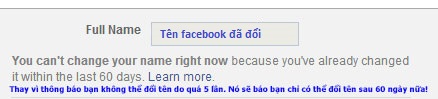 Hướng dẫn cách đổi tên tài khoản facebook quá 5 lần