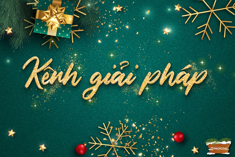 Hướng dẫn tạo các  hiệu ứng chữ giáng sinh 3D đẹp lung linh bằng công cụ online