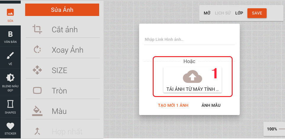Hướng dẫn cắt ảnh bằng  các công cụ online  không cần cài đặt