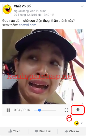 Hướng dẫn tải video facebook trên điện  thoại không cần cài đặt phần mềm