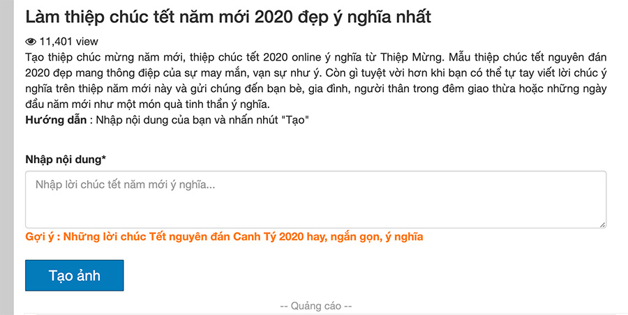 Hướng dẫn tạo thiệp Năm mới , thiệp tết  online đẹp và ý nghĩa